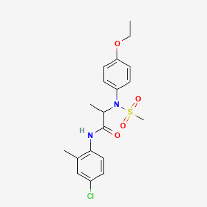 N-(4-chloro-2-methylphenyl)-N~2~-(4-ethoxyphenyl)-N~2~-(methylsulfonyl)alaninamide