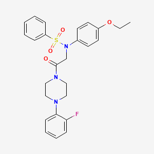 N-(4-ethoxyphenyl)-N-{2-[4-(2-fluorophenyl)-1-piperazinyl]-2-oxoethyl}benzenesulfonamide