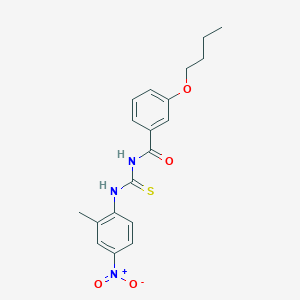 3-butoxy-N-[(2-methyl-4-nitrophenyl)carbamothioyl]benzamide