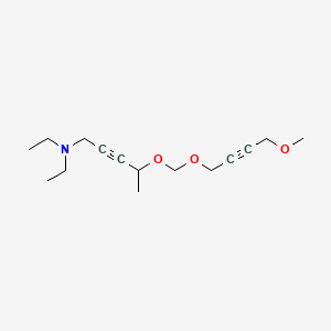 molecular formula C15H25NO3 B3982097 N,N-diethyl-4-(4-methoxybut-2-ynoxymethoxy)pent-2-yn-1-amine 