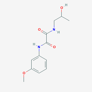 N-(2-hydroxypropyl)-N'-(3-methoxyphenyl)ethanediamide