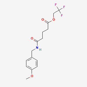 2,2,2-Trifluoroethyl 5-[(4-methoxyphenyl)methylamino]-5-oxopentanoate