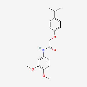 molecular formula C19H23NO4 B3982183 N-(3,4-dimethoxyphenyl)-2-(4-isopropylphenoxy)acetamide 