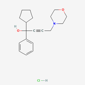 1-cyclopentyl-4-(4-morpholinyl)-1-phenyl-2-butyn-1-ol hydrochloride