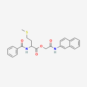 molecular formula C24H24N2O4S B3982265 2-(2-naphthylamino)-2-oxoethyl N-benzoylmethioninate 