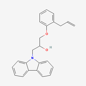 molecular formula C24H23NO2 B3982360 1-(2-allylphenoxy)-3-(9H-carbazol-9-yl)-2-propanol 