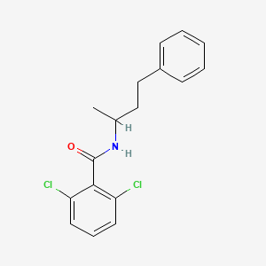 molecular formula C17H17Cl2NO B3982368 2,6-dichloro-N-(4-phenylbutan-2-yl)benzamide 