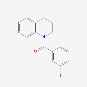 molecular formula C16H14INO B398237 1-(3-Iodobenzoyl)-1,2,3,4-tetrahydroquinoline 