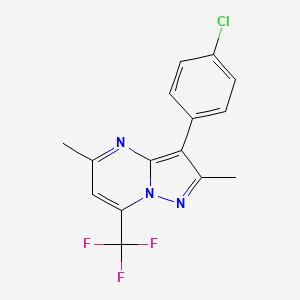 3-(4-chlorophenyl)-2,5-dimethyl-7-(trifluoromethyl)pyrazolo[1,5-a]pyrimidine