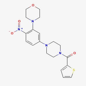 4-{2-NITRO-5-[4-(THIOPHENE-2-CARBONYL)PIPERAZIN-1-YL]PHENYL}MORPHOLINE