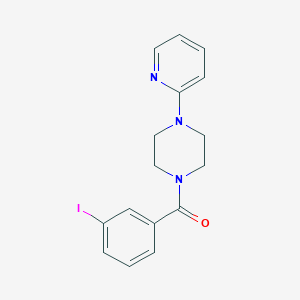 molecular formula C16H16IN3O B398240 1-(3-Iodobenzoyl)-4-pyridin-2-ylpiperazine CAS No. 425616-46-2