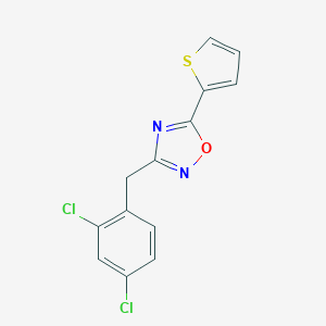 molecular formula C13H8Cl2N2OS B398243 3-(2,4-Dichlorobenzyl)-5-(2-thienyl)-1,2,4-oxadiazole 