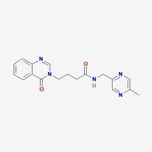 N-[(5-methylpyrazin-2-yl)methyl]-4-(4-oxoquinazolin-3(4H)-yl)butanamide