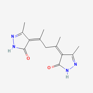 4,4'-(2,4-pentanediylidene)bis(5-methyl-2,4-dihydro-3H-pyrazol-3-one)