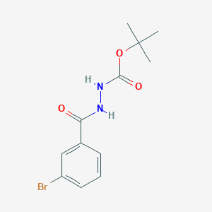 molecular formula C12H15BrN2O3 B398245 tert-butyl N-[(3-bromobenzoyl)amino]carbamate CAS No. 489455-69-8