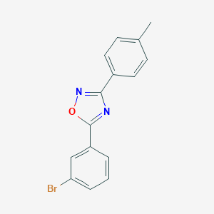 molecular formula C15H11BrN2O B398246 5-(3-Bromophenyl)-3-(4-methylphenyl)-1,2,4-oxadiazole 