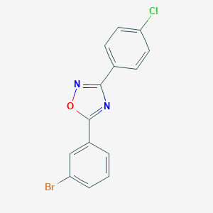 molecular formula C14H8BrClN2O B398247 5-(3-Bromophenyl)-3-(4-chlorophenyl)-1,2,4-oxadiazole 