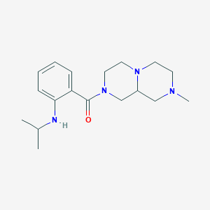 molecular formula C18H28N4O B3982475 N-isopropyl-2-[(8-methyloctahydro-2H-pyrazino[1,2-a]pyrazin-2-yl)carbonyl]aniline 