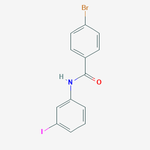 molecular formula C13H9BrINO B398248 4-bromo-N-(3-iodophenyl)benzamide CAS No. 489455-70-1