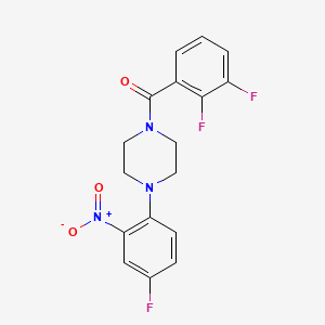 1-(2,3-difluorobenzoyl)-4-(4-fluoro-2-nitrophenyl)piperazine