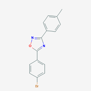 molecular formula C15H11BrN2O B398249 5-(4-Bromophenyl)-3-(4-methylphenyl)-1,2,4-oxadiazole CAS No. 221348-17-0