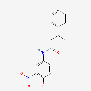 N-(4-fluoro-3-nitrophenyl)-3-phenylbutanamide