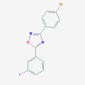 molecular formula C14H8BrIN2O B398250 3-(4-Bromophenyl)-5-(3-iodophenyl)-1,2,4-oxadiazole CAS No. 384356-51-8