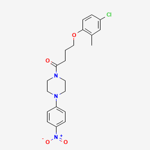 4-(4-CHLORO-2-METHYLPHENOXY)-1-[4-(4-NITROPHENYL)PIPERAZINO]-1-BUTANONE