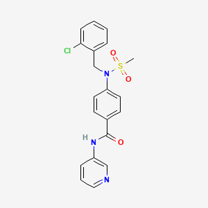 4-[(2-chlorobenzyl)(methylsulfonyl)amino]-N-3-pyridinylbenzamide