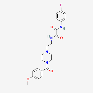 N-(4-fluorophenyl)-N'-{2-[4-(4-methoxybenzoyl)-1-piperazinyl]ethyl}ethanediamide