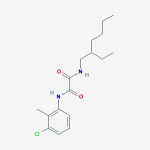 N-(3-chloro-2-methylphenyl)-N'-(2-ethylhexyl)ethanediamide