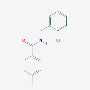 molecular formula C14H11ClINO B398259 N-(2-chlorobenzyl)-4-iodobenzamide 