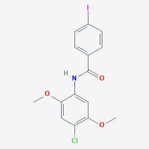N-(4-chloro-2,5-dimethoxyphenyl)-4-iodobenzamide