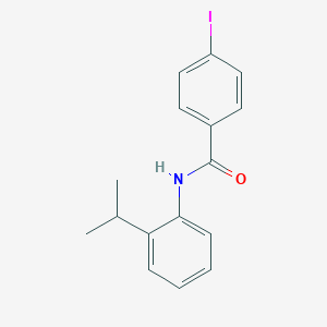 molecular formula C16H16INO B398263 4-iodo-N-(2-isopropylphenyl)benzamide 