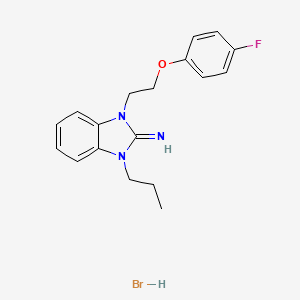 1-[2-(4-fluorophenoxy)ethyl]-3-propyl-1,3-dihydro-2H-benzimidazol-2-imine hydrobromide