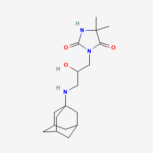 3-[3-(1-adamantylamino)-2-hydroxypropyl]-5,5-dimethyl-2,4-imidazolidinedione