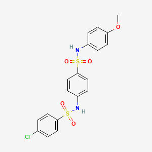 4-chloro-N-(4-{[(4-methoxyphenyl)amino]sulfonyl}phenyl)benzenesulfonamide