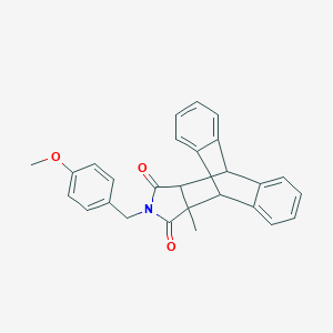 17-(4-Methoxybenzyl)-15-methyl-17-azapentacyclo[6.6.5.0~2,7~.0~9,14~.0~15,19~]nonadeca-2,4,6,9,11,13-hexaene-16,18-dione