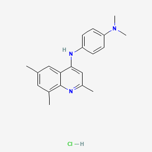 N,N-dimethyl-N'-(2,6,8-trimethyl-4-quinolinyl)-1,4-benzenediamine hydrochloride