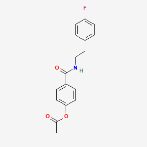 4-({[2-(4-fluorophenyl)ethyl]amino}carbonyl)phenyl acetate