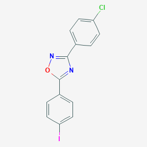 molecular formula C14H8ClIN2O B398275 3-(4-Chlorophenyl)-5-(4-iodophenyl)-1,2,4-oxadiazole 