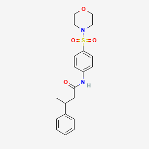 N-[4-(morpholin-4-ylsulfonyl)phenyl]-3-phenylbutanamide