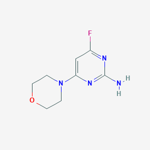molecular formula C8H11FN4O B398278 4-Fluoro-6-morpholin-4-ylpyrimidin-2-amine 