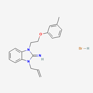 molecular formula C19H22BrN3O B3982800 1-allyl-3-[2-(3-methylphenoxy)ethyl]-1,3-dihydro-2H-benzimidazol-2-imine hydrobromide 