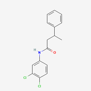 molecular formula C16H15Cl2NO B3982805 N-(3,4-dichlorophenyl)-3-phenylbutanamide CAS No. 86886-79-5