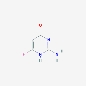 molecular formula C4H4FN3O B398281 2-amino-6-fluoro-1H-pyrimidin-4-one 