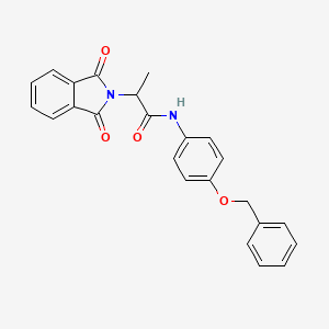 N-[4-(benzyloxy)phenyl]-2-(1,3-dioxo-1,3-dihydro-2H-isoindol-2-yl)propanamide