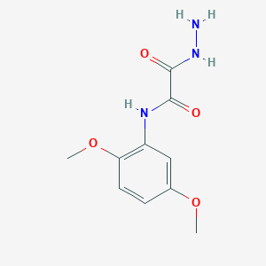 molecular formula C10H13N3O4 B398283 N-(2,5-dimethoxyphenyl)-2-hydrazino-2-oxoacetamide 