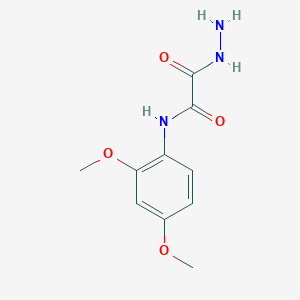 molecular formula C10H13N3O4 B398285 N-(2,4-dimethoxyphenyl)-2-hydrazino-2-oxoacetamide 