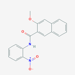 molecular formula C18H14N2O4 B3982854 3-methoxy-N-(2-nitrophenyl)naphthalene-2-carboxamide 